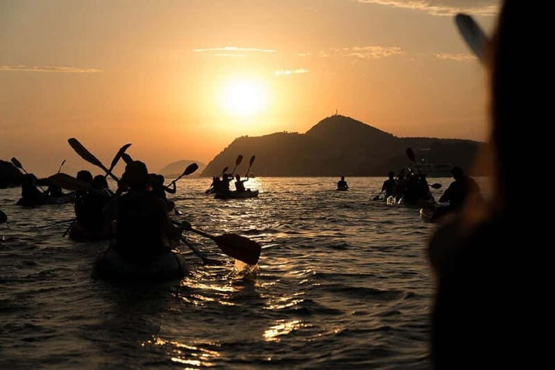 Dubrovnik: Guided Sunset Sea Kayaking with Snacks and Wine - The paddling setup: double kayaks, partners, and comfort tips