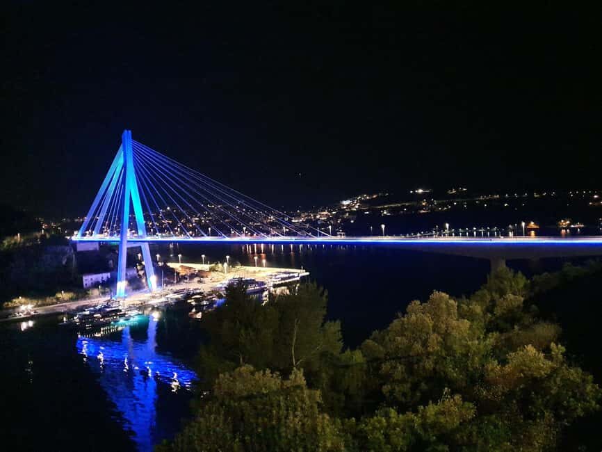 Dubrovnik Night Drive: Lights of the Adriatic - The 200-year-old fortress rooftop: the 360-degree payoff