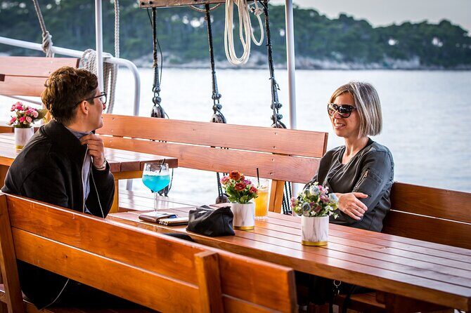 Gastro Cruise | Cruise around Dubrovnik Old Town with Lunch - Dubrovnik City Walls stop: snacks, sea time, then a fish lunch onboard